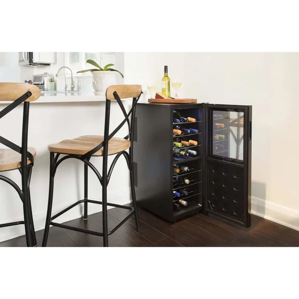 Koolatron 24-Bottle Dual-Zone Wine Cooler - Black