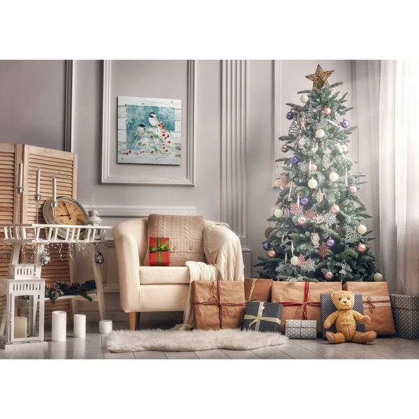 Wexford Home Merry and Bright -Gallery Wrapped Canvas - Yellow - Blue, Green, Red, Black, White 24x24, Size: 24 x 24