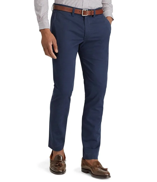 Polo Ralph Lauren Men's Straight-Fit Stretch Chino Pants - Ink