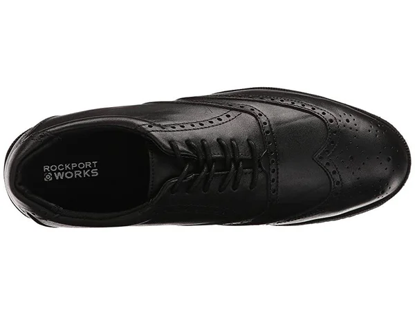 Rockport Works Men's Dressports Steel Toe RK6741, Size: 14 W, Black