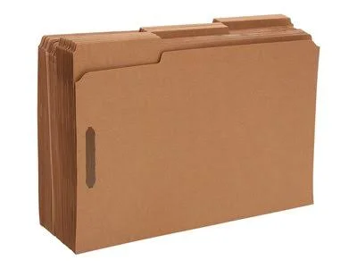 Staples - Flat bar file - expanding - for Legal - tabbed - kraft (pack of 50)