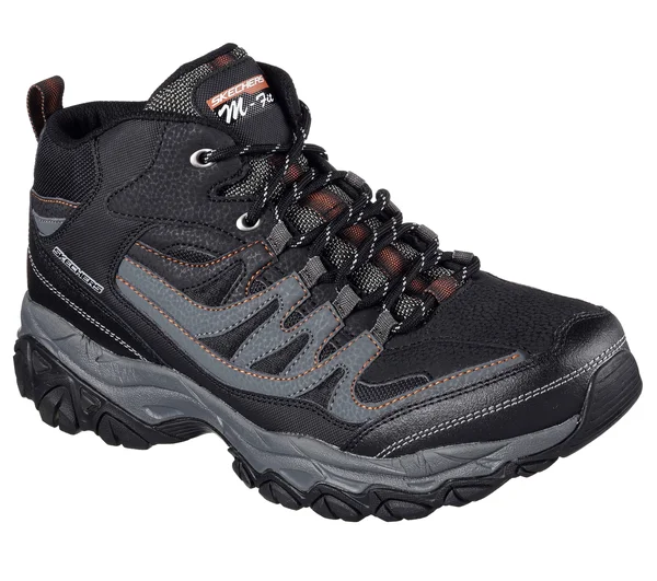 Men's Skechers After Burn Memory Fit Geardo High Top Trainer, Size: 6.5, Black