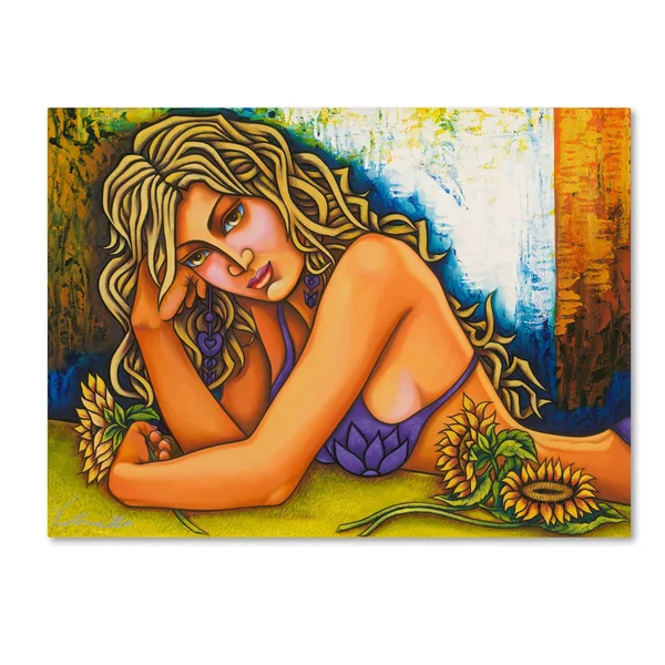 Trademark Fine Art Victoria Mio 'Sunflower Beauty' Canvas Art, 18x24