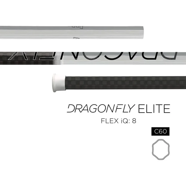 Epoch Dragonfly Elite Lacrosse Shaft - Defense - C60 - iQ8 - White