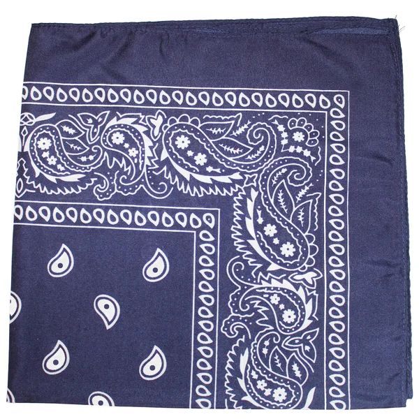 Set of 60 Mechaly Paisley 100% Cotton Double Sided Bandanas - 60 Pack (Navy Blue)