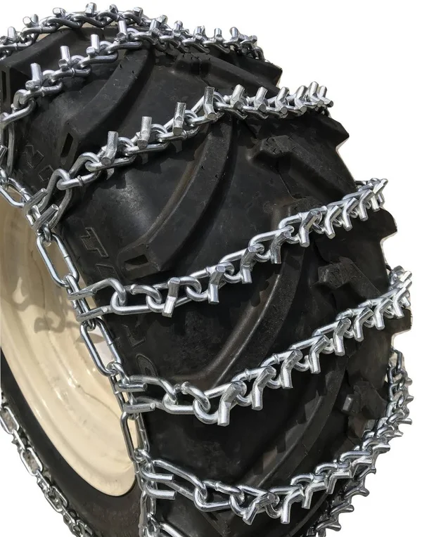 TireChain.com 5.30 x 6, 5.30 6 Heavy Duty V-Bar Tire Chains Set of 2