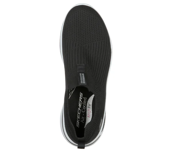 Skechers Women's GOwalk Arch Fit - Iconic Slip-On Walking Shoes - Black, 7.5