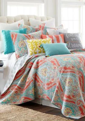 Levtex Home Greenwich Multi Quilt Reversible Set - Pink - Full/Queen