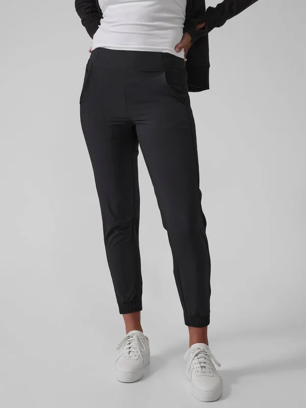 Athleta Women's Brooklyn Jogger Black Tall Size 12