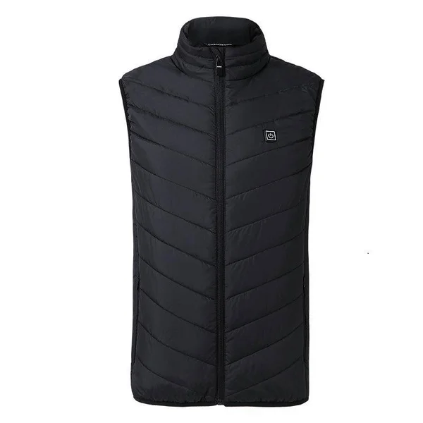 Unisex Warming Heated Vest Jacket - Black, M
