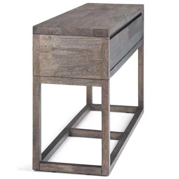 Simpli Home Cornell Console Table in Barnwood Brown